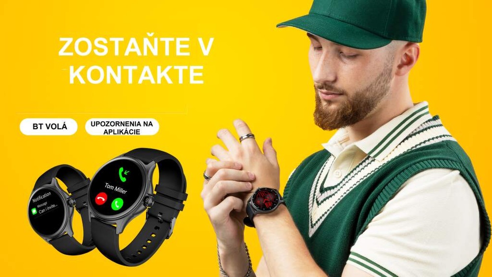 Inteligentné hodinky Niceboy Watch Pixel 2 zlaté Inteligentné hodinky Niceboy Watch Pixel 2 zlaté
