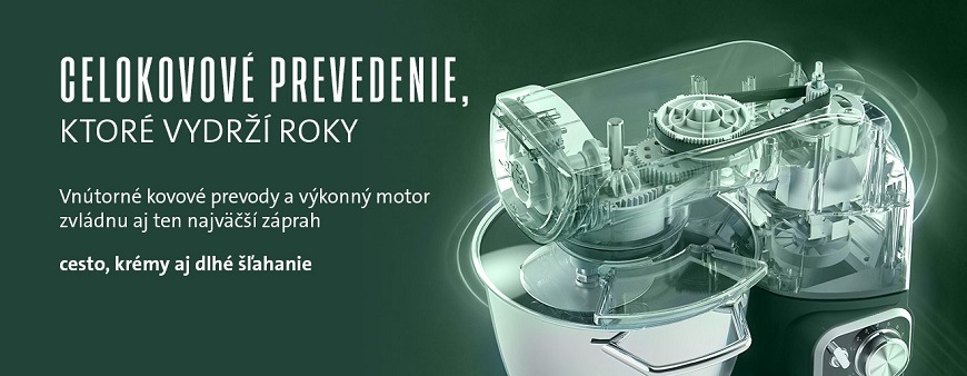 Kuchynský robot ETA Gratus EVO Elegance 1028 90325 zelený Kuchynský robot ETA Gratus Evo Elegance, celokovové prevedenie