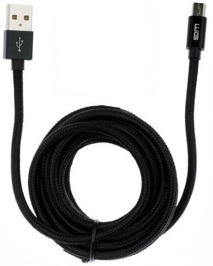 Kábel WG USB/Micro USB, 3m čierny