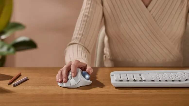Myš Logitech ERGO M575S Wireless Trackball grafitová farba