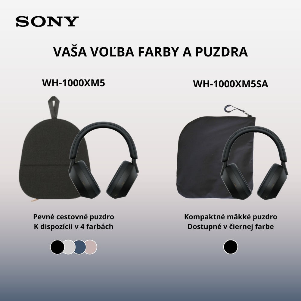 Slúchadlá Sony WH-1000XM5 - Prodloužená záruka zdarma po registraci modrá Slúchadlá Sony WH-1000XM5 - Prodloužená záruka zdarma po registraci modrá