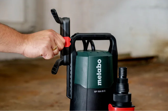 Čerpadlo ponorné Metabo SP 150-35 S Nastavenie plavákového spínača na ponornom čerpadle Metabo.