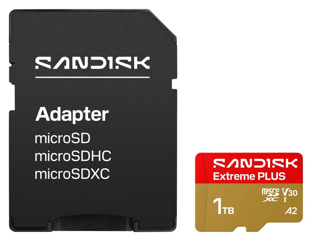 MicroSD karta SANDISK Extreme PLUS 1TB s SD adaptérom