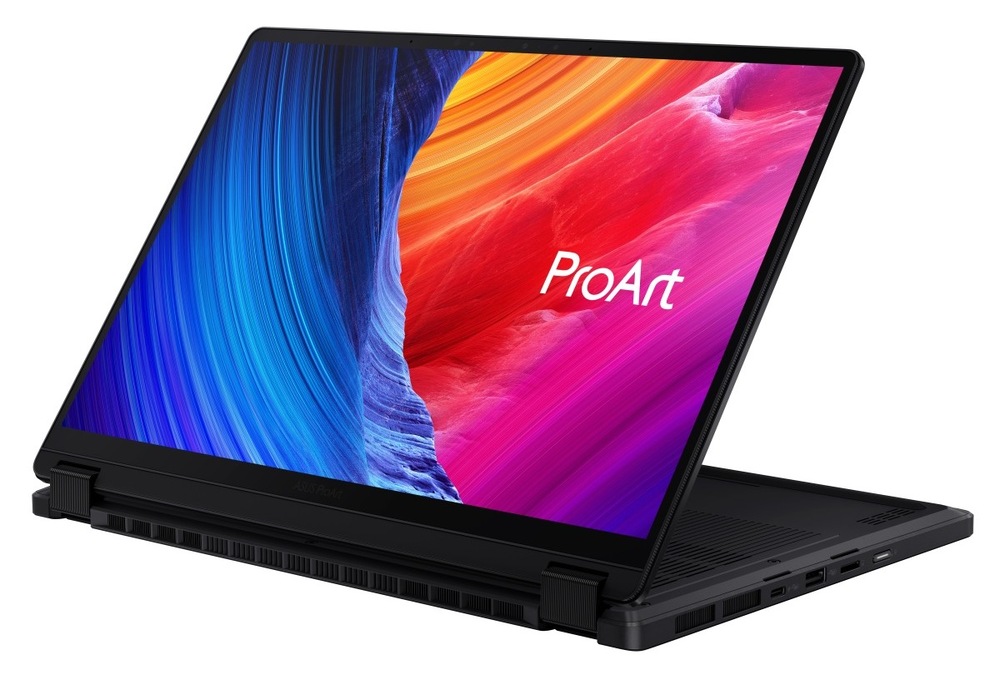 Notebook Asus ProArt PX13 v polohe pre prezentáciu