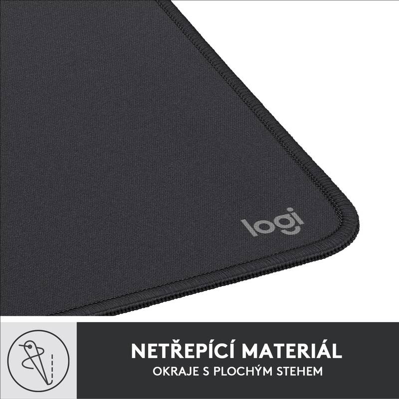 Podložka pod myš Logitech Mouse Pad Studio Series, 20 × 23 cm čierna