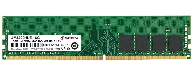 Pamäťový modul UDIMM Transcend JetRam 16GB DDR4 3200MHz CL22
