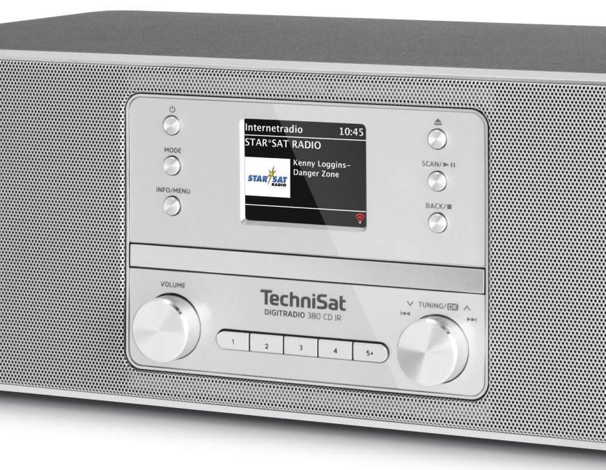 TechniSat DIGITRADIO 380 CD IR, strieborná