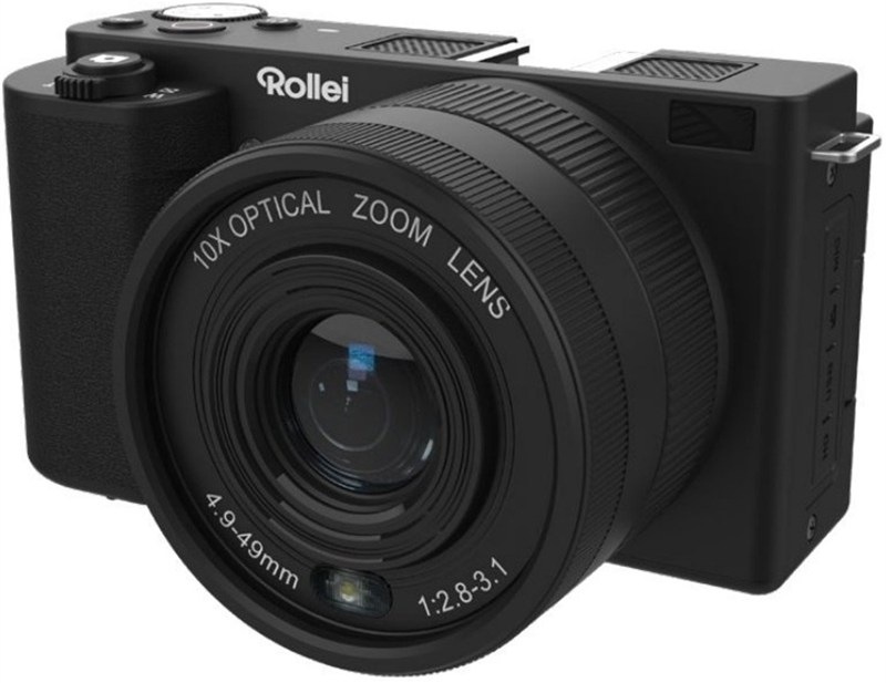 Rollei Compactline 10x Flip Screen, čierna