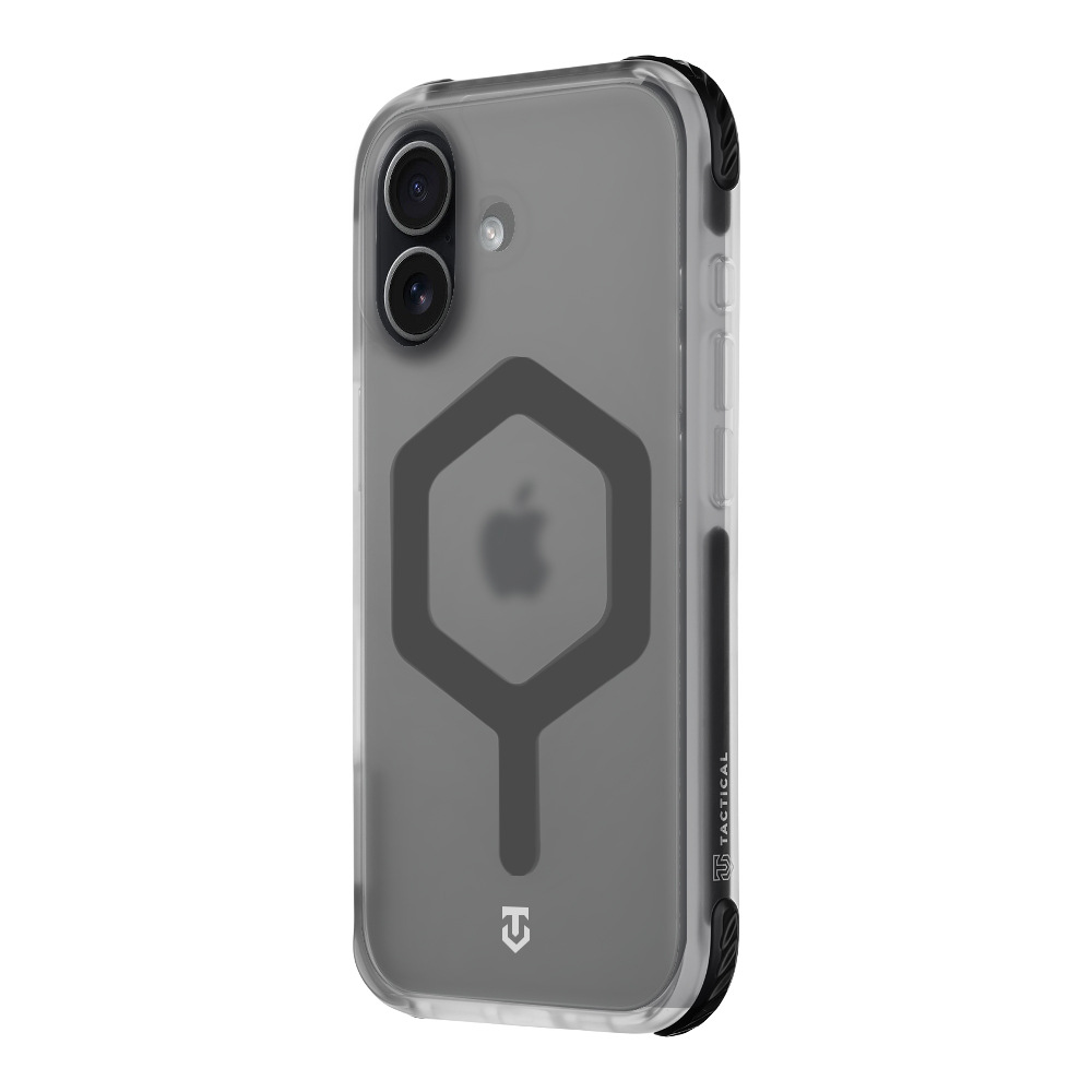 Kryt na mobil Tactical MagForce Hexagon na Apple iPhone 17 - čierny/priehľadný