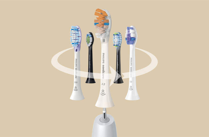 Náhradné hlavice Philips Sonicare Sensitive HX6056/87 (6 ks) biela