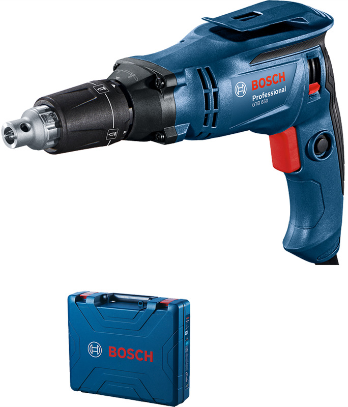 Sadrokartonársky skrutkovač Bosch Professional GTB 650 s výkonom 650 W