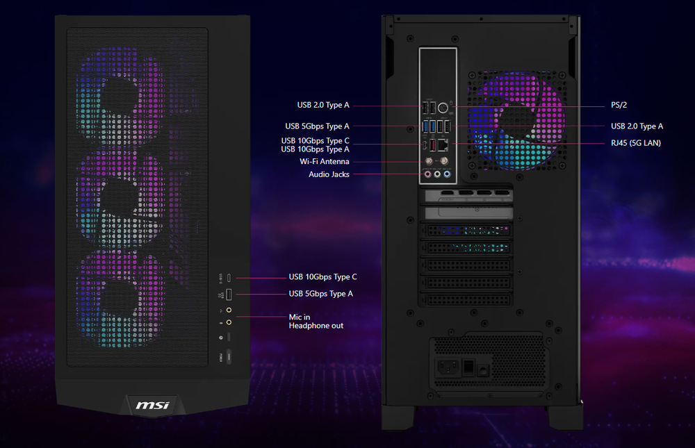 Herný počítač MSI MPG Infinite X3 AI 2NVR7-036EU čierny Herný počítač MSI MPG Infinite X3 AI 2NVR7-036EU čierny