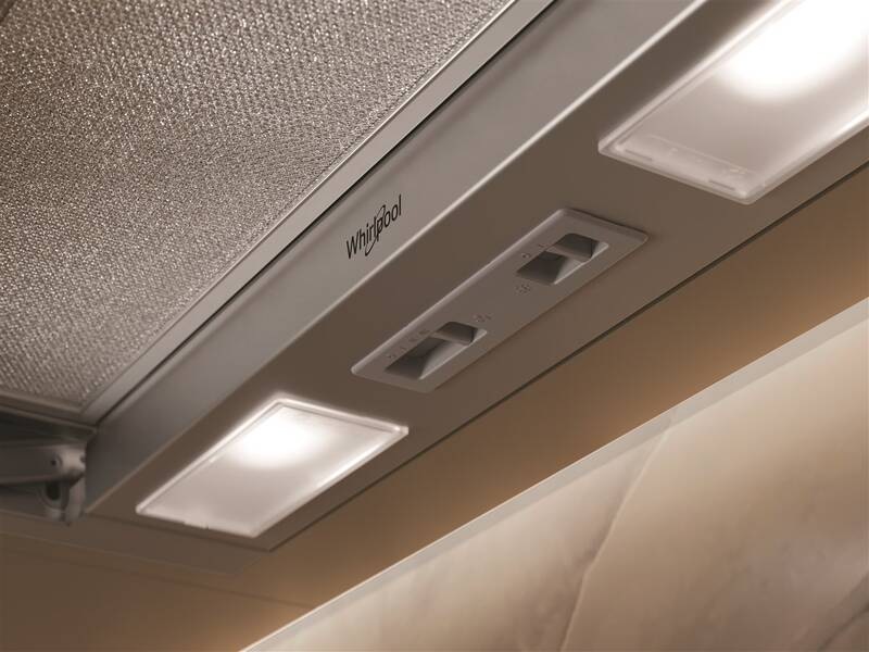 Odsávač pár Whirlpool WSK 64 FLS X nerez Odsávač pár Whirlpool WSK 64 FLS X, vstavaný, nerez, mechanický posuvník