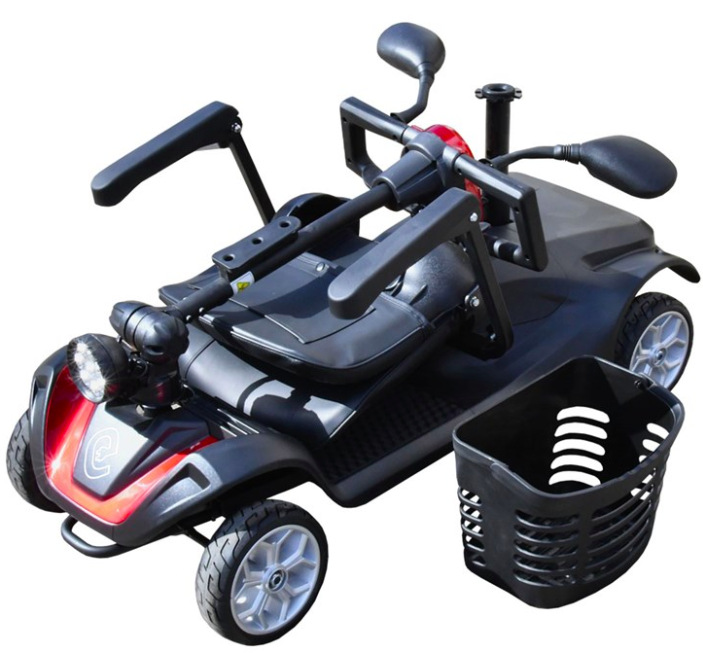 Elektrický vozík RACCEWAY SOLID modrý Elektrický štvorkolesový vozík RACCEWAY® SOLID, svetlo modrý