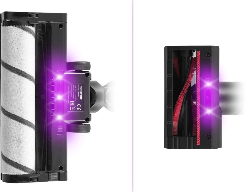 Tyčový vysávač Sencor S94 SVC 9476BK disponuje UV-C sterilizáciou, ktorá pomáha znižovať množstvo baktérií a vírusov.