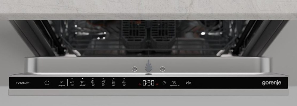 Umývačka riadu Gorenje GV642A65 ovládací panel detail