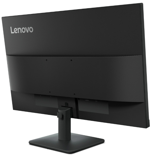 Monitor Lenovo ThinkVision S24-4e čierny Zadná strana monitora Lenovo ThinkVision S24-4e s konštrukciou stojana