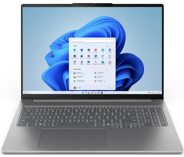 Sivý notebook Lenovo IdeaPad Pro 5 16AKP10 s 16" OLED displejom a numerickou klávesnicou