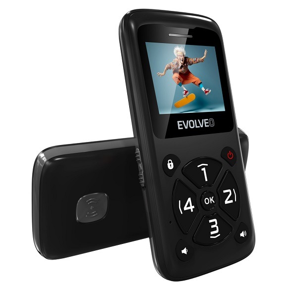 Mobilný telefón Evolveo EasyPhone ID čierny Mobilný telefón Evolveo EasyPhone ID čierny