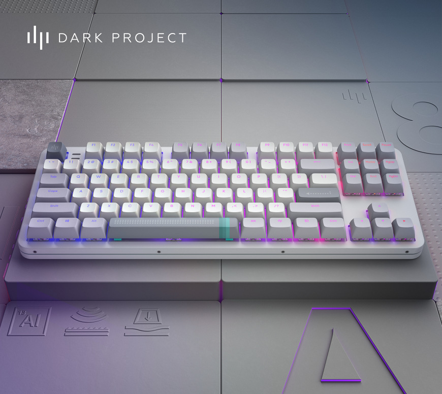 Klávesnica Dark Project ALU Daylight US sivá Klávesnica Dark Project ALU Daylight US sivá