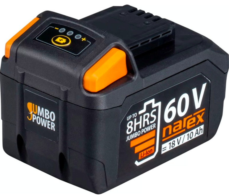 Akumulátor Narex AP 610 60 V Li-Ion pre náradie NAREX 60 V, čierno-oranžové prevedenie