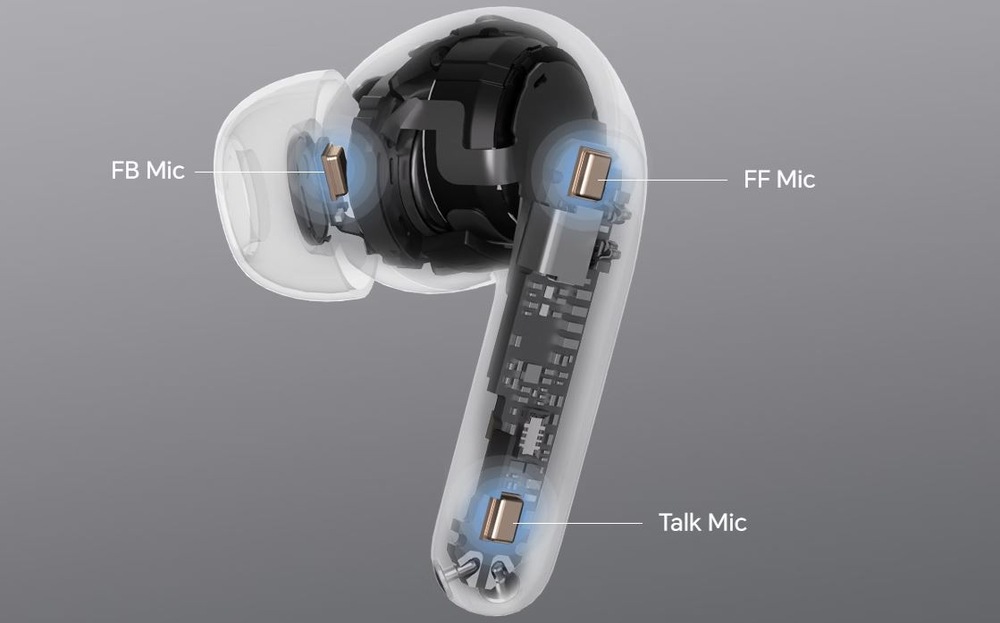 Slúchadlá HONOR Choice Earbuds S8 sivá Systém tri-mic noise cancellation slúchadiel Honor