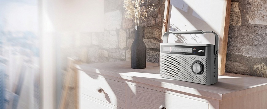 Rádioprijímač JVC RA-E315G sivý Rádioprijímač JVC RA-E315G sivý