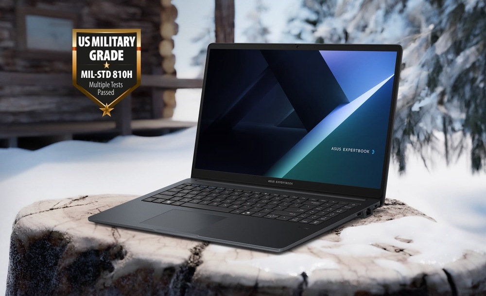 Notebook Asus ExpertBook B1 sivý Odolnosť notebooku Asus ExpertBook B1 s armádnou certifikáciou