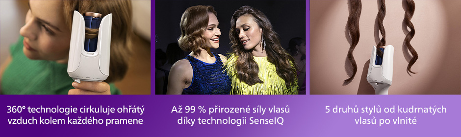 Kulma lokňovač Philips 9000 SenseIQ BHB968/00 biela Philips BHB968/00 9000 SenseIQ