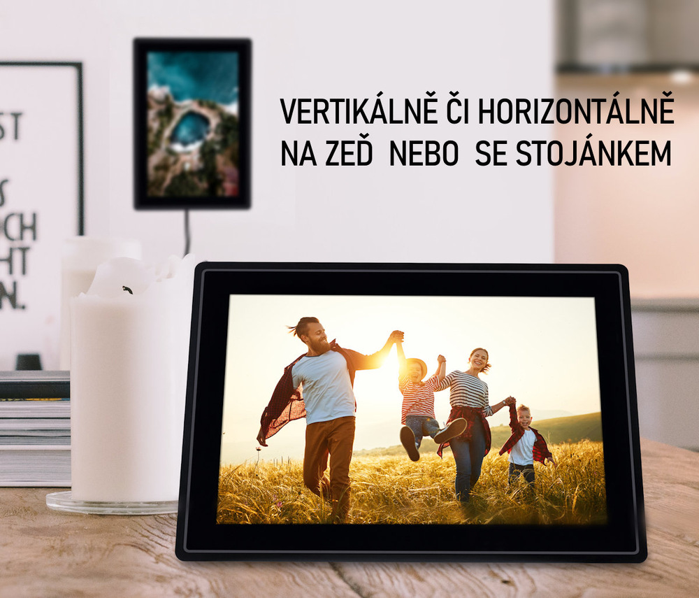 Elektronický fotorámček Rollei Smart Frame WiFi 100 biely Elektronický fotorámček Rollei Smart Frame WiFi 100 biely