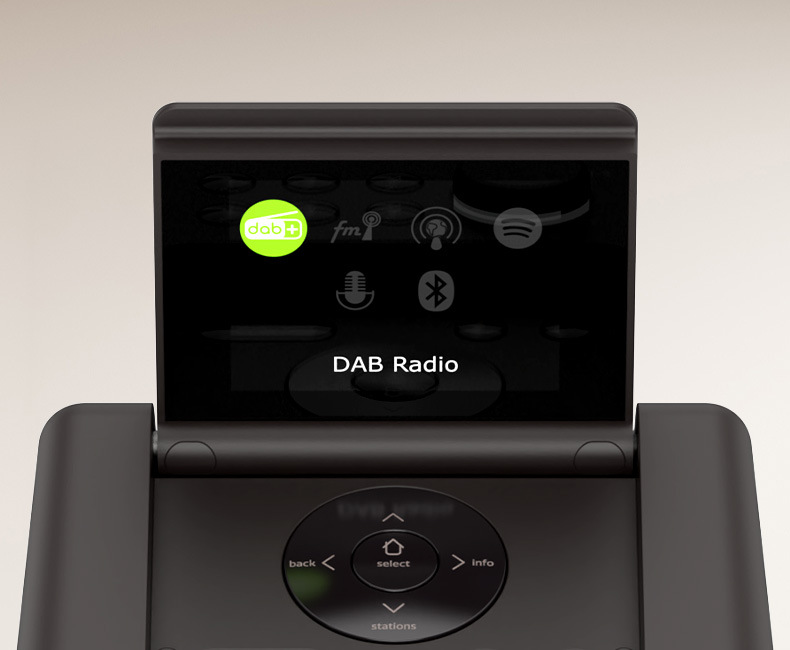 Internetový rádioprijímač s DAB+ Pure Evoke SPOT biely Internetový rádioprijímač s DAB+ Pure Evoke SPOT biely