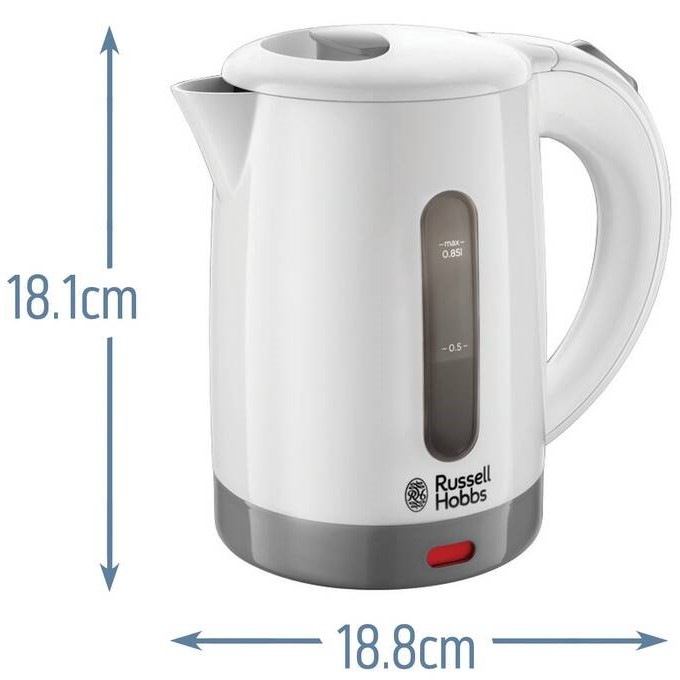 Rýchlovarná kanvica RUSSELL HOBBS 23840-70 Travel biela Rýchlovarná kanvica RUSSELL HOBBS 23840-70 Travel biela
