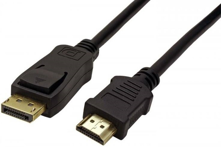 Kábel WG DisplayPort 1.2/HDMI 1.4, 2m čierny