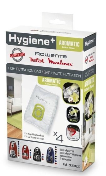 Vrecká pre vysávače Rowenta ZR200940 Hygiene+ Aromatic (4 ks)