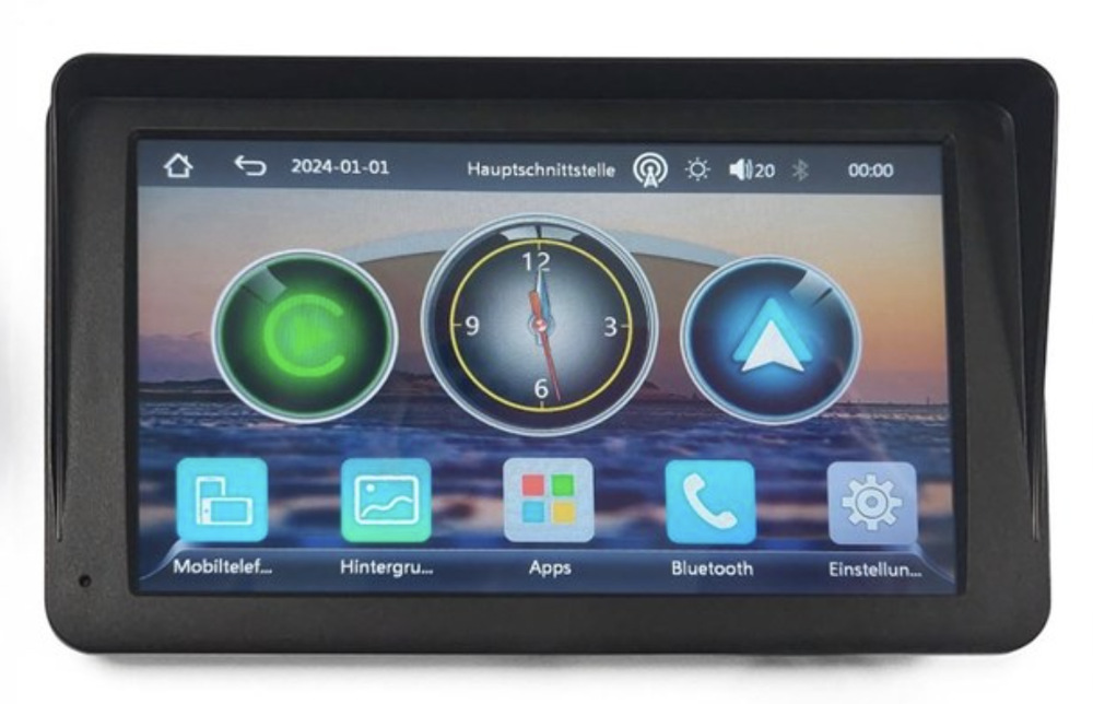 Displej do auta Technaxx Car Play & Android Auto Displej 7" čierny