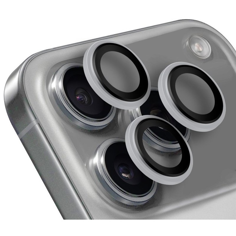 Ochranné sklo šošovky fotoaparátu Obal:Me na Apple iPhone 17 Pro/17 Pro Max - strieborné