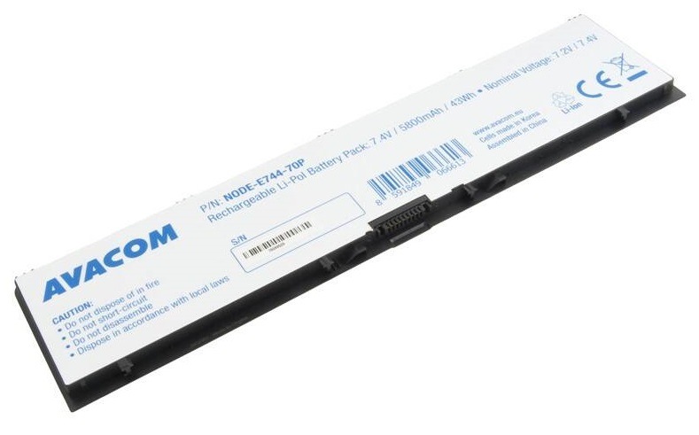 Batéria Avacom Dell Latitude E7440 Li-Pol 7,4V 5800mAh / 43Wh Baterie Avacom Dell Latitude E7440 Li-Pol 7,4V 5800mAh / 43Wh (NODE-E744-70P)