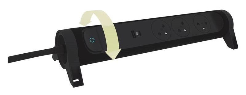 Prepäťová ochrana Legrand 5x zásuvka, USB, USB-C 1,5m čierna Prepäťová ochrana Legrand 5x zásuvka, USB, USB-C 1,5m čierna