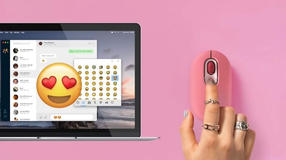 Myš Logitech POP fialová Myš Logitech POP fialová