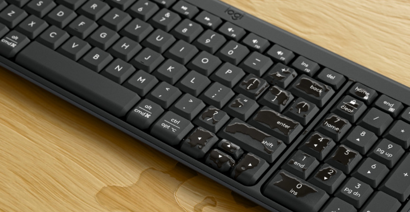 Klávesnica Logitech K250 CZ/SK - grafitová