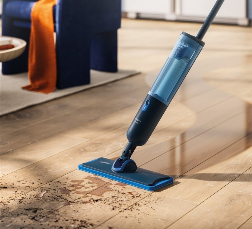 Návlek na mop Philips OneUp XV1882/10 modré Náhradná podložka Philips XV1882/10 OneUp pre eletrický mop Philips OneUp