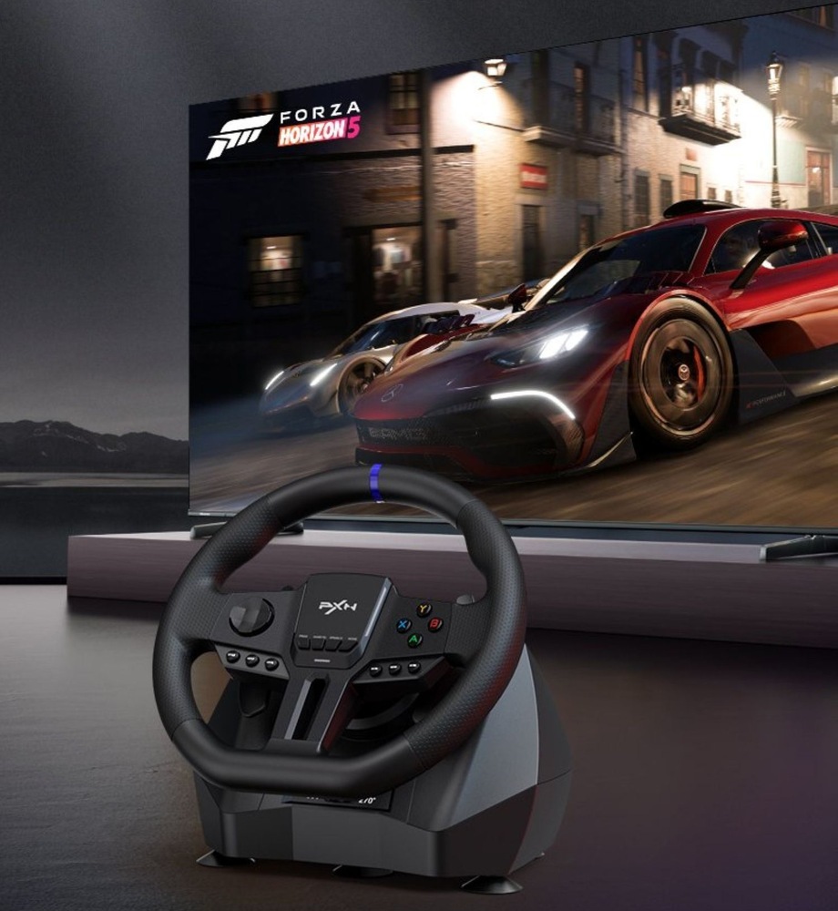 Volant PXN V900 Gen2 Bundle, PC, Switch, PS3/4, Xbox One/X/S series čierny PXN V900 Gen2 Bundle vyniká aj širokou kompatibilitou, vrátane konzol