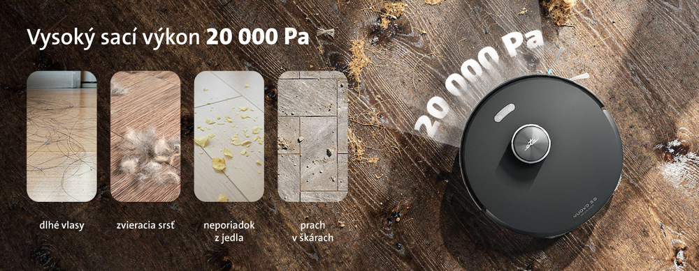 Robotický vysávač ETA Nuovo30 Aqua Pro 7983 90000 čierny Robotický vysávač ETA Nuovo 30 Aqua Pro