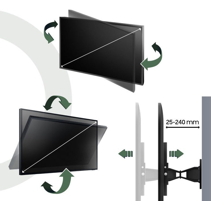 Držiak na TV Samsung pre Vonkajší The Terrace QLED TV (pre sériu LST7T) uhlopriečkou 65" - 75" Samsung The Terrace pro QLED TV s úhlopříčkou 65"–75" (pro sérii LST7T)