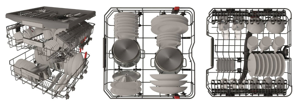 Umývačka riadu 60 Whirlpool W0I D751A X, vstavaná, modulárne koše Flexi Space