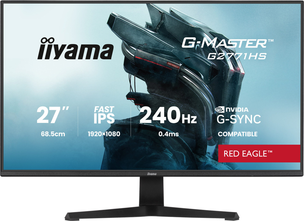 Herný monitor iiyama G-Master G2771HS-B1 v čiernej farbe.