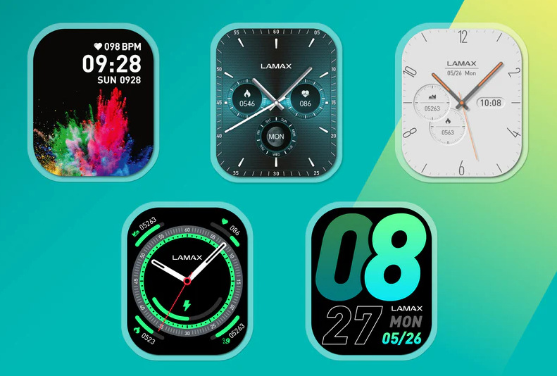 Inteligentné hodinky LAMAX Flow AMOLED rose gold Ciferníky hodiniek LAMAX Flow AMOLED