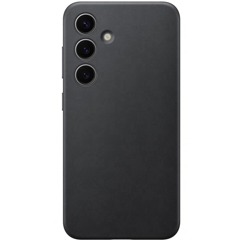 Kryt na mobil Samsung Vegan Leather na Galaxy S24 čierny