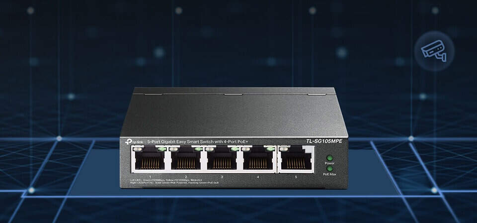 Switch TP-Link TL-SG105MPE čierny
