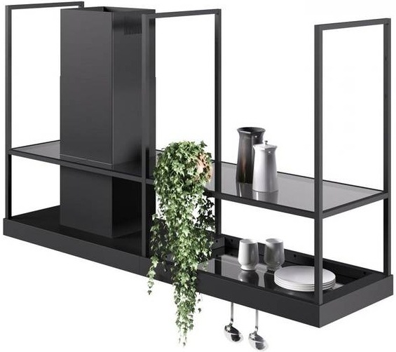 Odsávač pár Faber T-SHELF BK MATT A180 čierny Faber T-SHELF BK MATT A180, černá